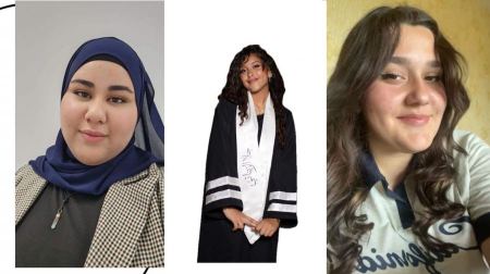 ميار خطيب وأزل عباده وحلا الزيناتي : جائزة وسام وزير التربية للتّطوّع 